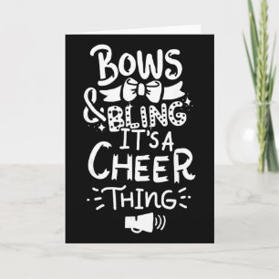 Cheerleading Cheerleader Fuß-Geschenk Klein Karte
