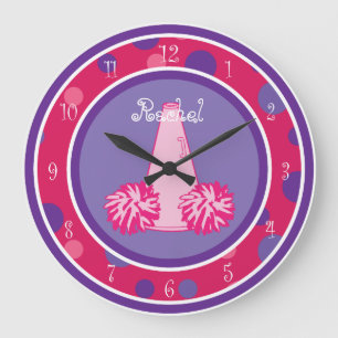 Cheerleading Cheerleader-Wanduhr Große Wanduhr