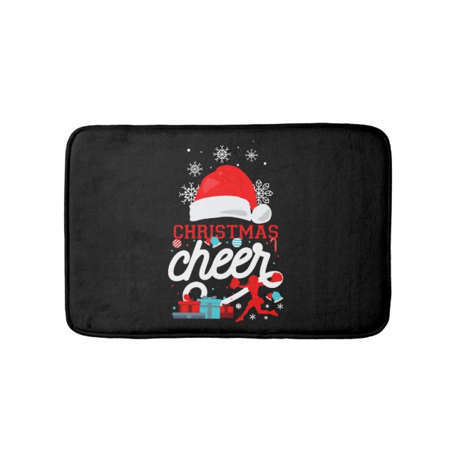 Cheerleading Christmas Cheerleader Badematte (Vorderseite)