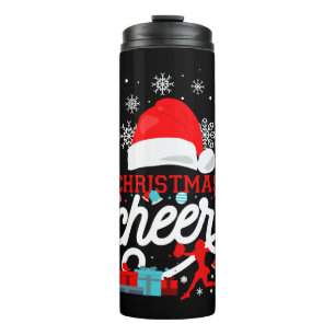 Cheerleading Christmas Cheerleader Thermosbecher