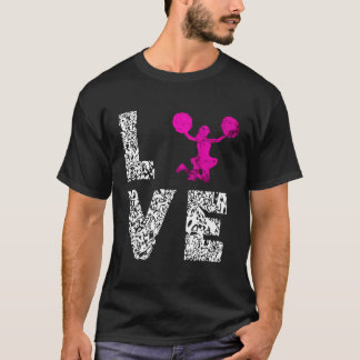 Cheerleading Dancing Cheer Team Liebe Choreografie T-Shirt