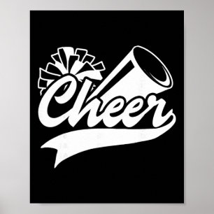 Cheerleading Frieden Liebe Cheer Cheerleader Farbe Poster