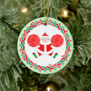 Cheerleading-Geschenk für Feiertage Keramik Ornament