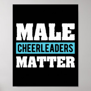 Cheerleading-Geschenk-T-Shirt für Männer männliche Poster