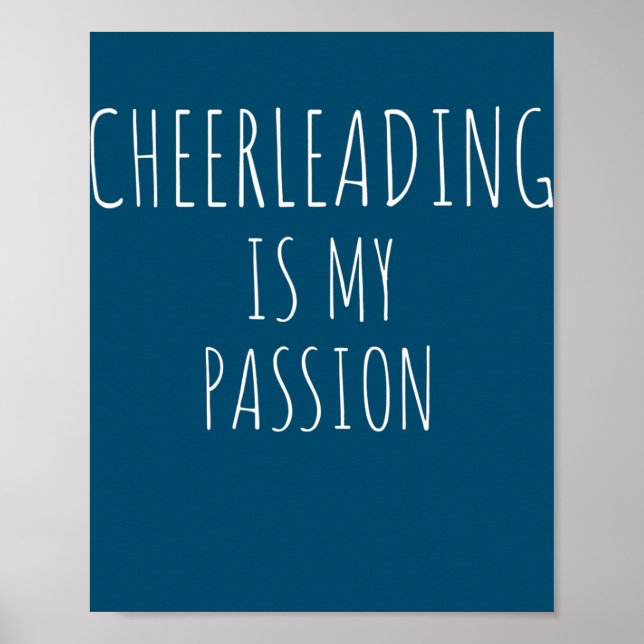 Cheerleading ist meine Leidenschaft für den lustig Poster (Vorne)
