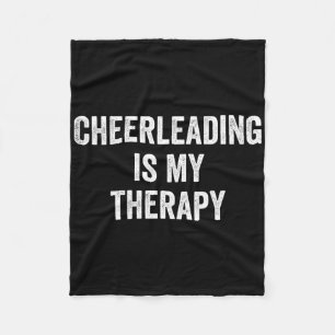 Cheerleading ist meine Therapie Lustiger Spruch Ch Fleecedecke