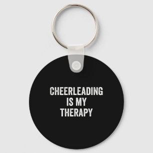 Cheerleading ist meine Therapie Lustiger Spruch Ch Schlüsselanhänger