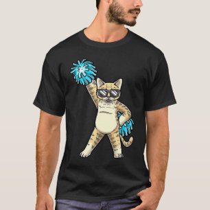 Cheerleading Katze Cheerleader Cheer Flyer Cheerle T-Shirt