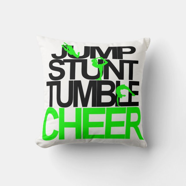 Cheerleading Kissen-Sprung, Bremsung, Sturz, Kissen (Vorderseite)
