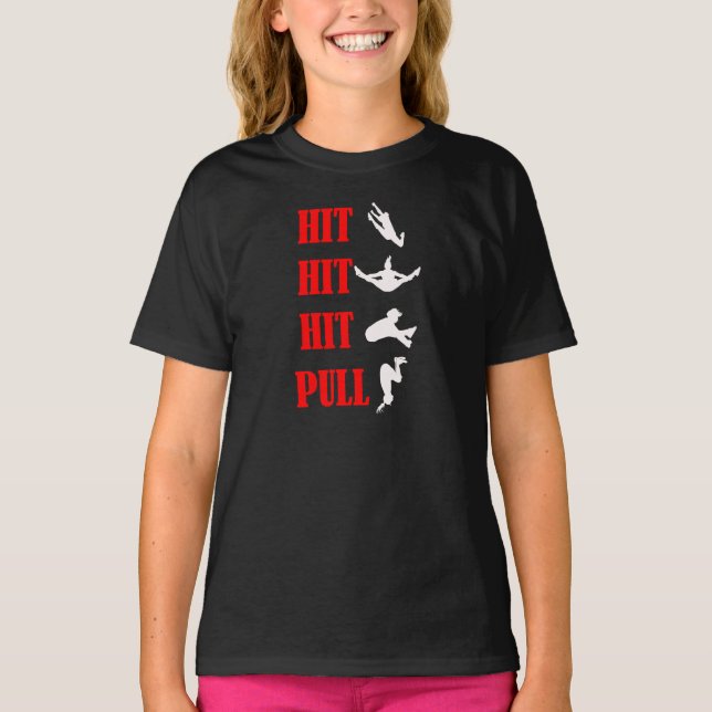 Cheerleading kombinierter T - Shirt des Sprunges (Vorderseite)
