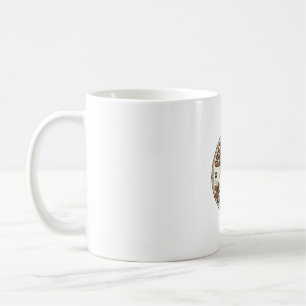 Cheerleading-Maskottchen Katze Cheerleading-Maskot Kaffeetasse