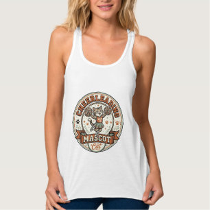 Cheerleading-Maskottchen Katze Cheerleading-Maskot Tank Top