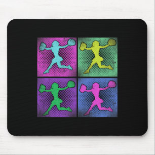 Cheerleading Retro Vintage 80er 90er Jubel Mousepad