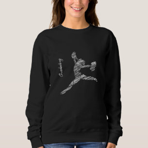Cheerleading-Silhouette jubelt 14 Sweatshirt