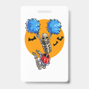 Cheerleading-Skelett Halloween-Cheer-Mutter Mädche Ausweis