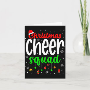 Cheerleading Srts Liebhaber Weihnachtsfreude Squad Karte