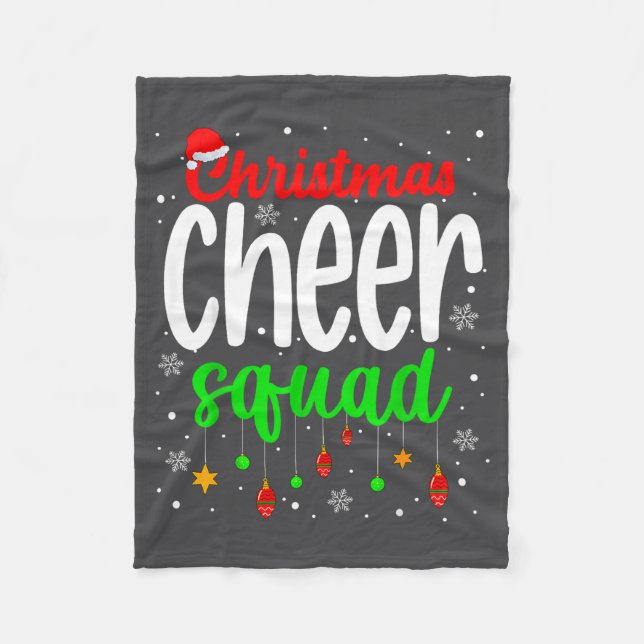 Cheerleading Srts Lover Christmas Cheer Squad  Fleecedecke (Vorderseite)