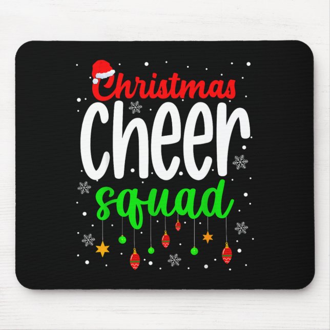 Cheerleading Srts Lover Christmas Cheer Squad  Mousepad (Vorne)