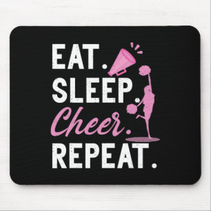 Cheerleading-Tanz Cheerleader Mädchen Essen Schlaf Mousepad