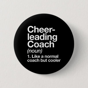 Cheerleading-Trainer-Definition Sport Lustiger Tra Button