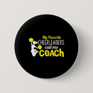 Cheerleading-Trainer einer High School-Mannschaft Button