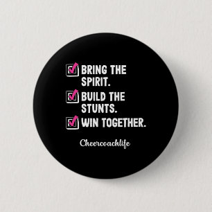 Cheerleading-Trainer-Schule Cheerleader Chee Button