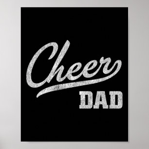Cheerleading-Vater-Geschenk Stolz Cheer Dad Poster