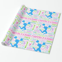 Cheerleading Wort-Pastelltypographie