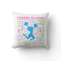 Cheerleading Wort-Pastelltypographie