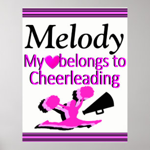 CHEERLEADLEADES PERSONNALISÉES LOVE POSTER
