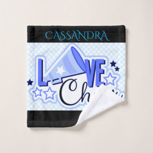 Cheerleares personalisiertes Waschlappen. Waschlappen