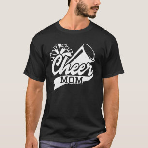 Cheermutter Mama Größter Fan Cheerleader Pom Cut T-Shirt