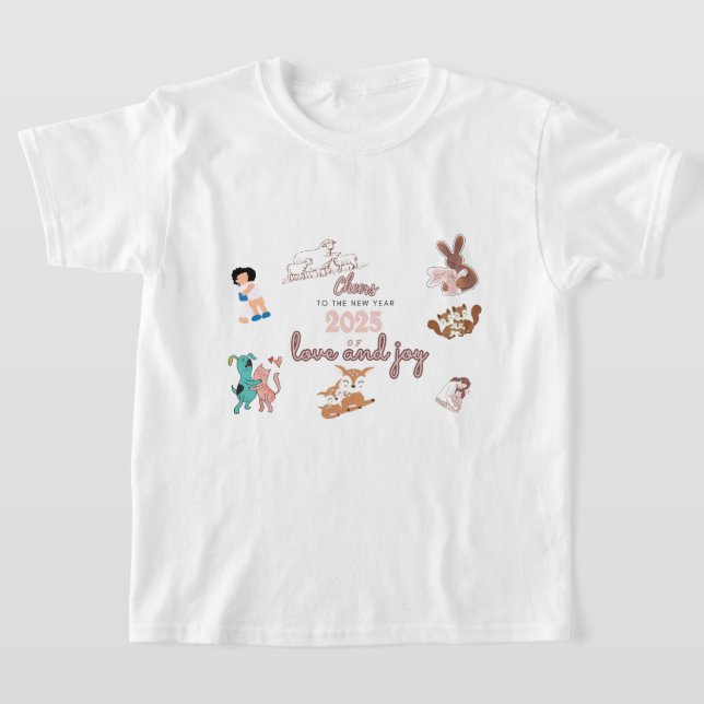 Cheers 2025 - Liebe & Freude T-Shirt (Ablage )