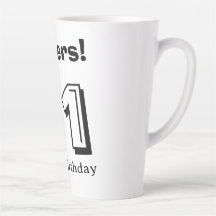 Cheers 21 birthday bold letter name boy man gifts 