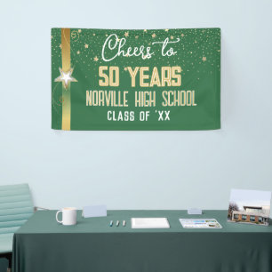 CHEERS à 50 ans! Bannière Réunion de classe PERSON