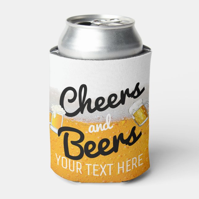 Cheers and Beers|Foamy Icy Cold Beer Dosenkühler (Kanne Vorderseite)
