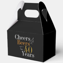 Cheers and beers to 40 years 40th Birthday Party