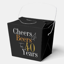 Cheers and beers to 40 years 40th Birthday Party