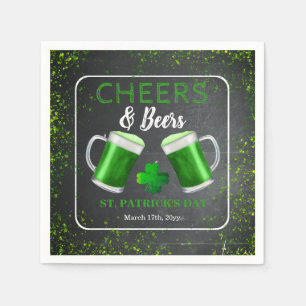 Cheers and Bers St Patricks Day Party Serviette