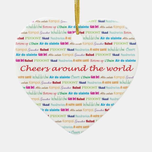 Cheers_Around das Welthalskettenandenken Keramikornament (Vorne)