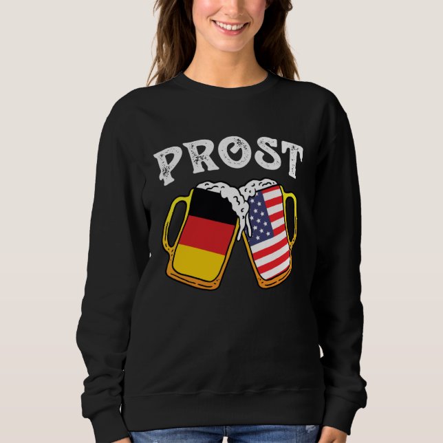 Cheers Beer Mug Germany America beer party Sweatshirt (Vorderseite)