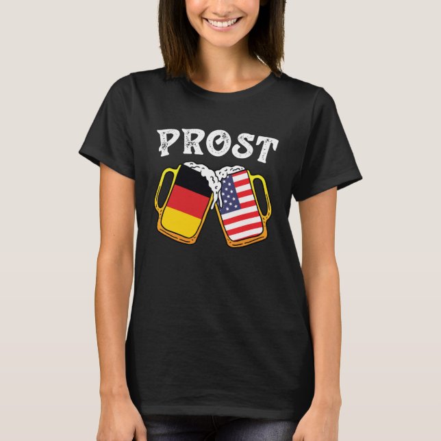 Cheers Beer Mug Germany America beer party T-Shirt (Vorderseite)