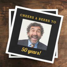 Cheers & Beers 50 Jahre altes Geburtstags-Foto