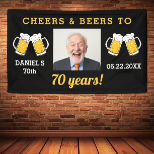 Cheers & Beers 70 Jahre Geburtstagsjause Foto Keep Banner