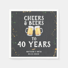 Cheers & Beers Pub Style Serviette