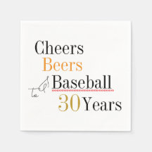 Cheers Beers und Baseball 30. Geburtstag Party