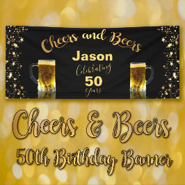 Cheers & Bers 50. Geburtstag Banner