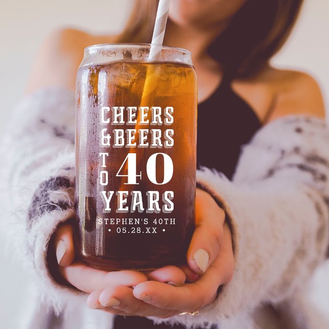 Cheers & Bières à 40 ans N'importe quel Jour de ja (Créateur téléchargé)