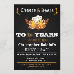 CHEERS & BIÈRES ANNIVERSAIRE INVITATION À TOUT ÂGE