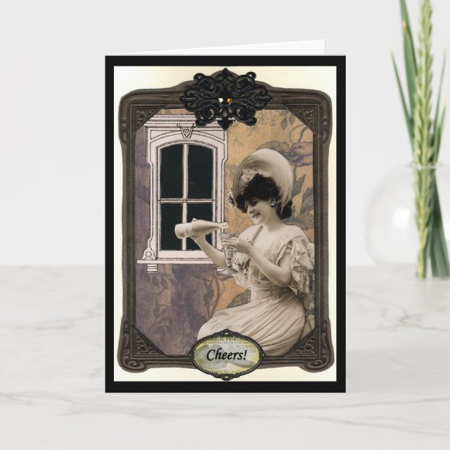 Cheers Birthday Card Karte (Vorderseite)
